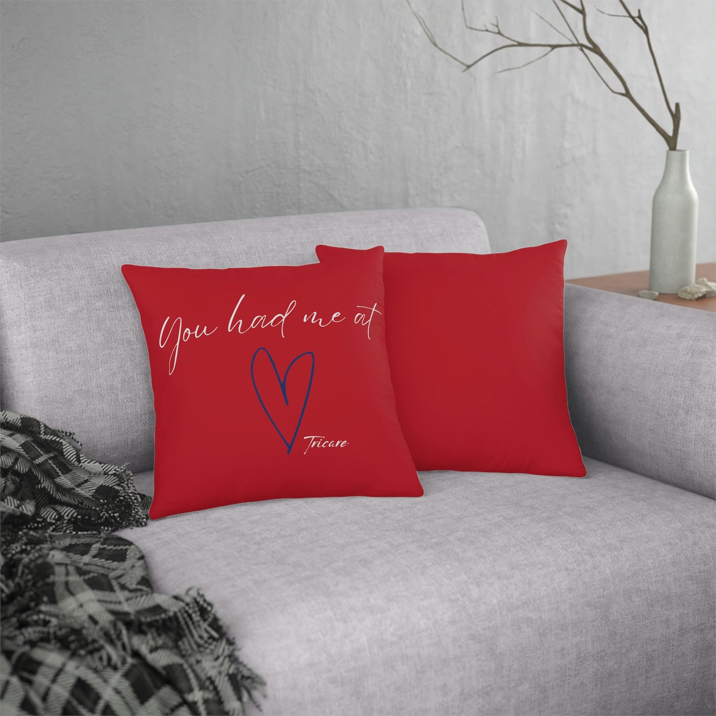 You had me at Tricare <3 RWB Pillow